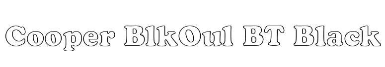Cooper BlkOul BT Black font preview
