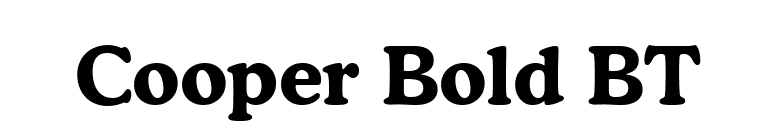 Cooper Bold BT font preview