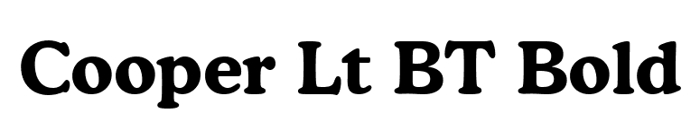 Cooper Lt BT Bold font preview