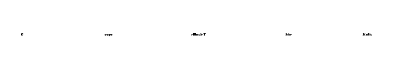 CooperBlack-Thin-Italic font preview