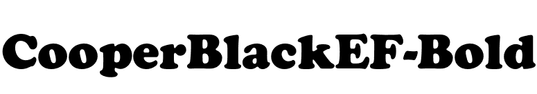 CooperBlackEF-Bold font preview