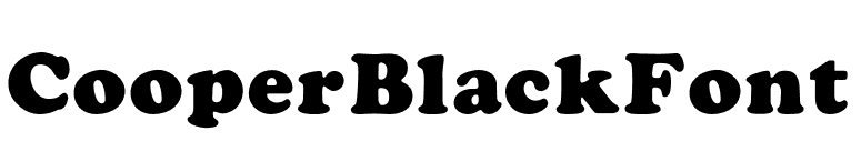 CooperBlackFont font preview