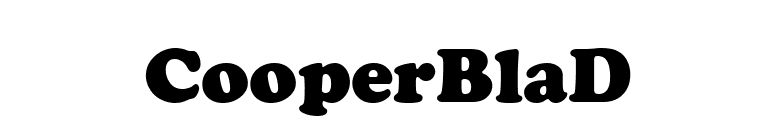 CooperBlaD font preview