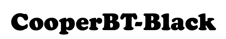 CooperBT-Black font preview