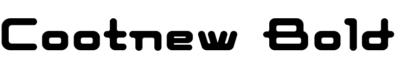 Cootnew Bold font preview