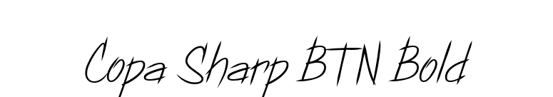Copa Sharp BTN Bold font preview