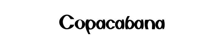 Copacabana font preview