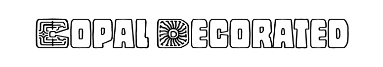Copal Decorated font preview