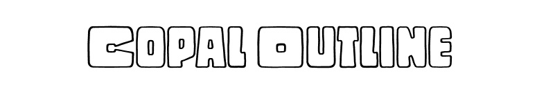 Copal Outline font preview