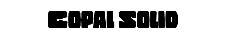 Copal Solid font preview