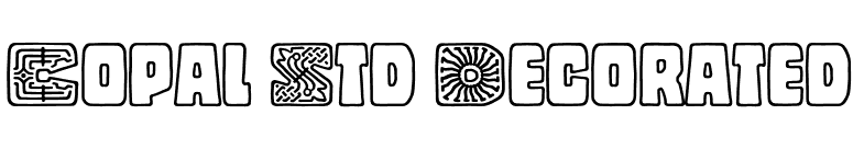 Copal Std Decorated font preview