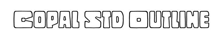 Copal Std Outline font preview