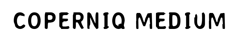 Coperniq Medium font preview