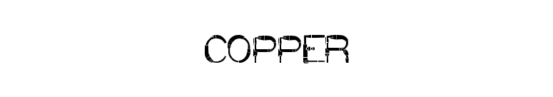 COPPER font preview