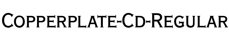 Copperplate-Cd-Regular font preview