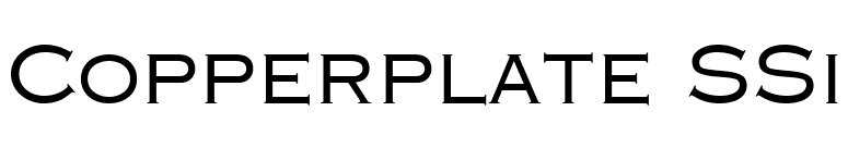 Copperplate SSi font preview