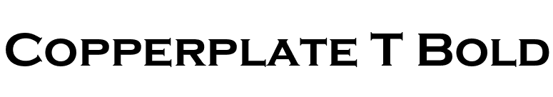 Copperplate T Bold font preview