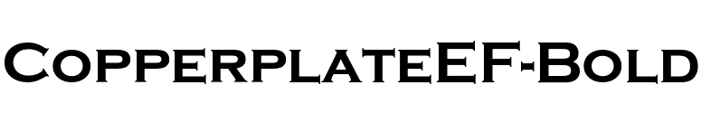 CopperplateEF-Bold font preview