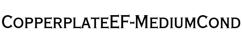 CopperplateEF-MediumCond font preview