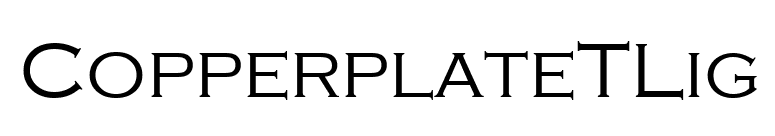 CopperplateTLig font preview