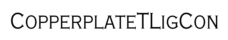 CopperplateTLigCon font preview