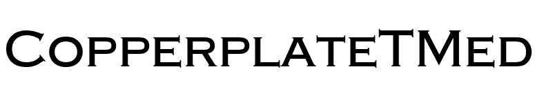CopperplateTMed font preview