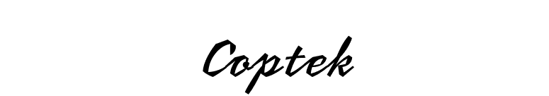 Coptek font preview