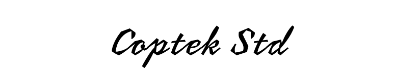 Coptek Std font preview