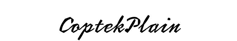 CoptekPlain font preview