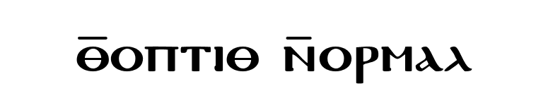 Coptic Normal font preview