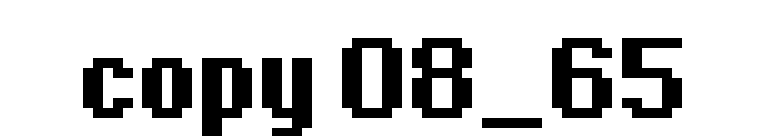 copy 08_65 font preview