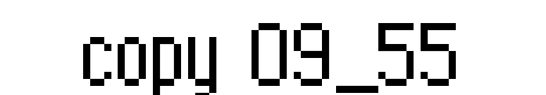 copy 09_55 font preview