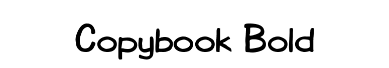 Copybook Bold font preview