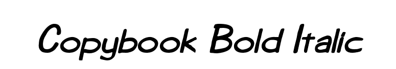 Copybook Bold Italic font preview