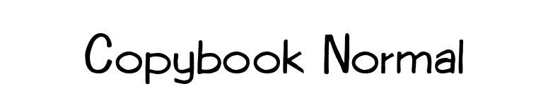 Copybook Normal font preview