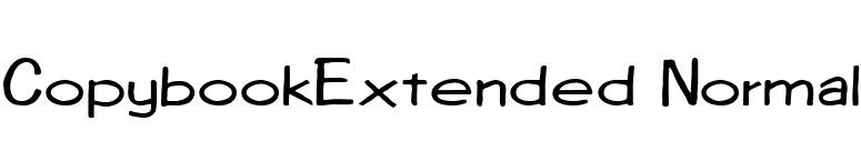 CopybookExtended Normal font preview