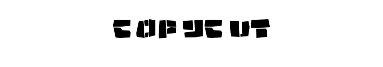 Copycut font preview