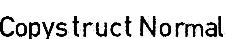 Copystruct Normal font preview