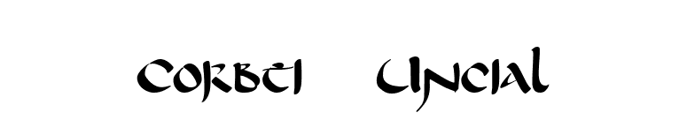 Corbei Uncial font preview