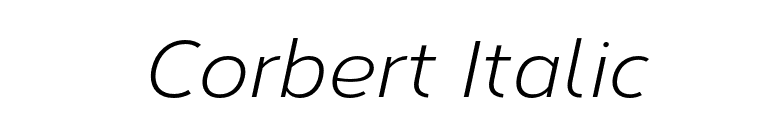 Corbert Italic font preview
