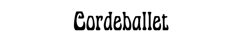 Cordeballet font preview