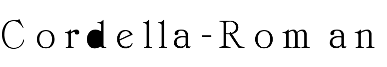 Cordella-Roman font preview