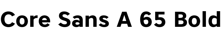 Core Sans A 65 Bold font preview