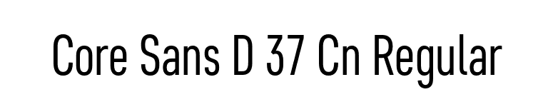 Core Sans D 37 Cn Regular font preview