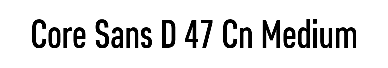 Core Sans D 47 Cn Medium font preview