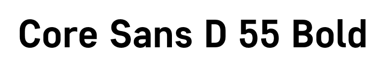 Core Sans D 55 Bold font preview