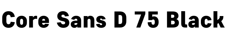 Core Sans D 75 Black font preview