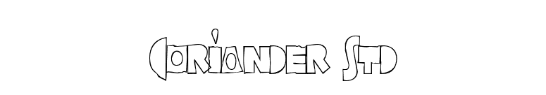 Coriander Std font preview