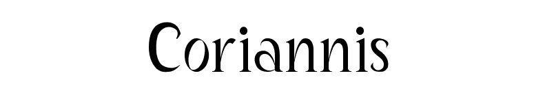 Coriannis font preview