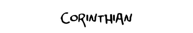 Corinthian font preview